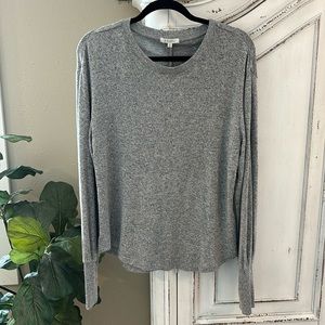 Z Supply Gray Rayon Blend Long Sleeve Pullover, Women’s size Medium